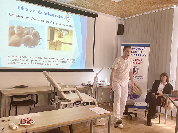 Pedikérská péče o rizikovou nohu u diabetika